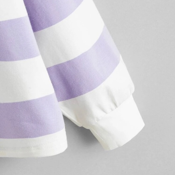 Two Tone Half Button Placket Tee - Picture 4 of 4